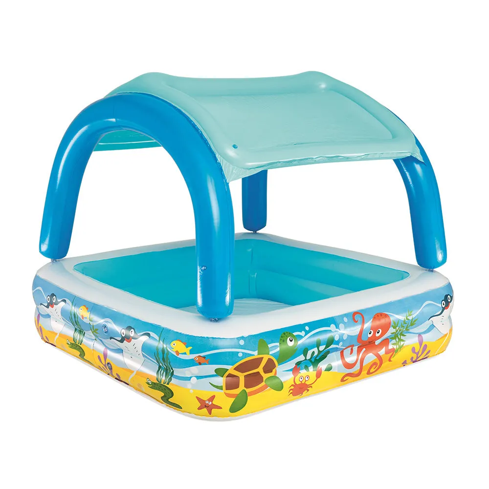 140x140x114cm Inflatable Kids Pool w/ Sunshade - Bestway