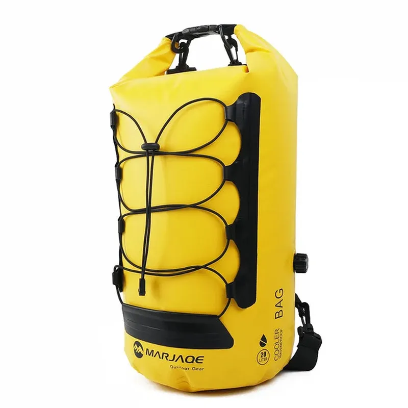 20L Outdoor Storage Backpack Dry Wet Separation Insulated Backpack Waterproof Bag for Kayaking Rafting Boating Swimming Bag