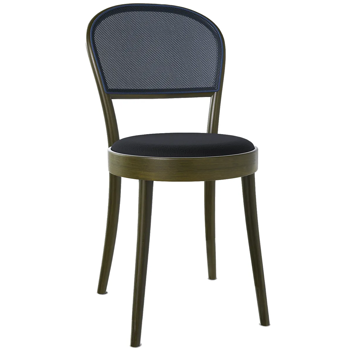 314 Upholstered Seat Mesh/Cane Back Chair