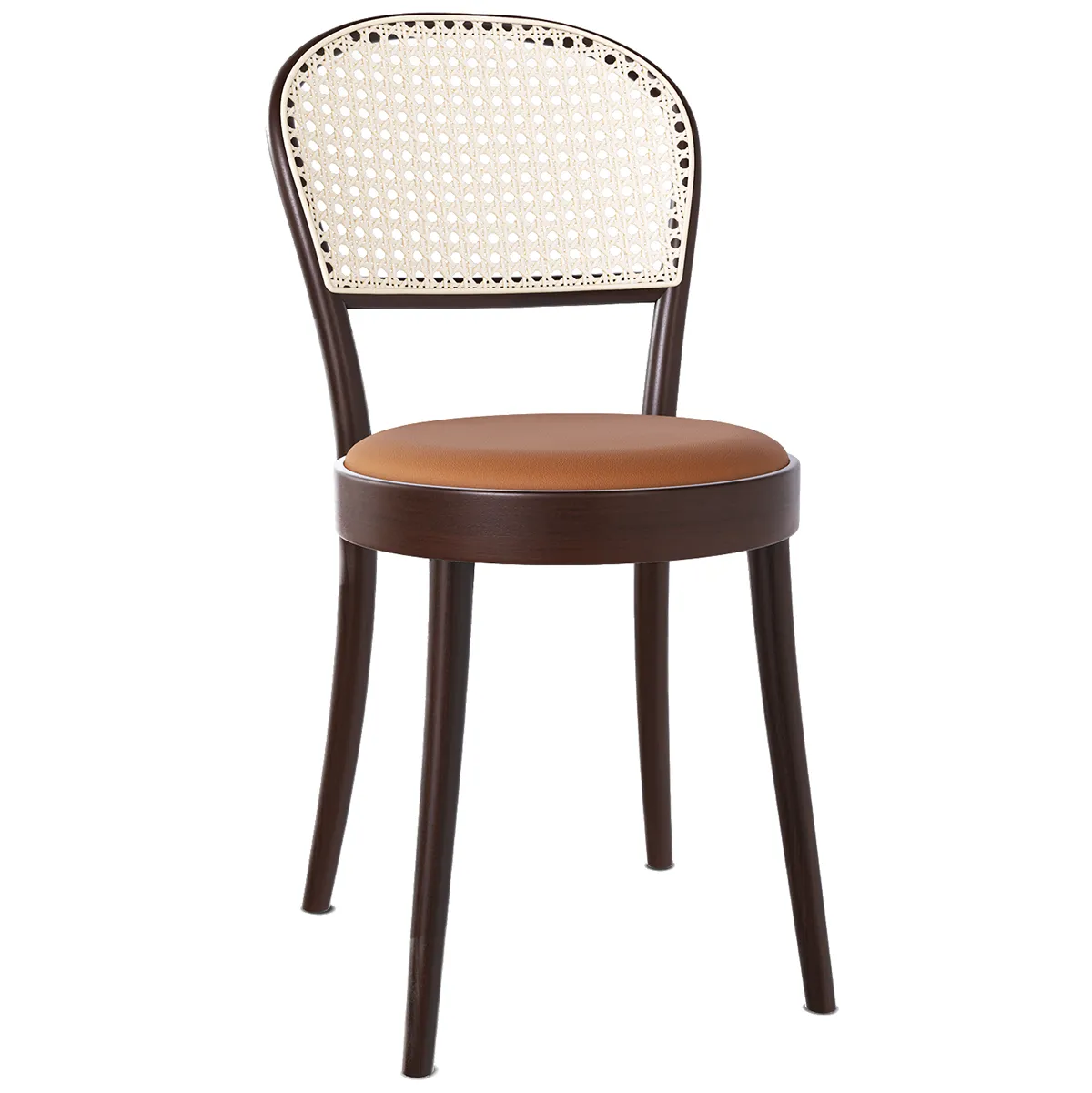 314 Upholstered Seat Mesh/Cane Back Chair