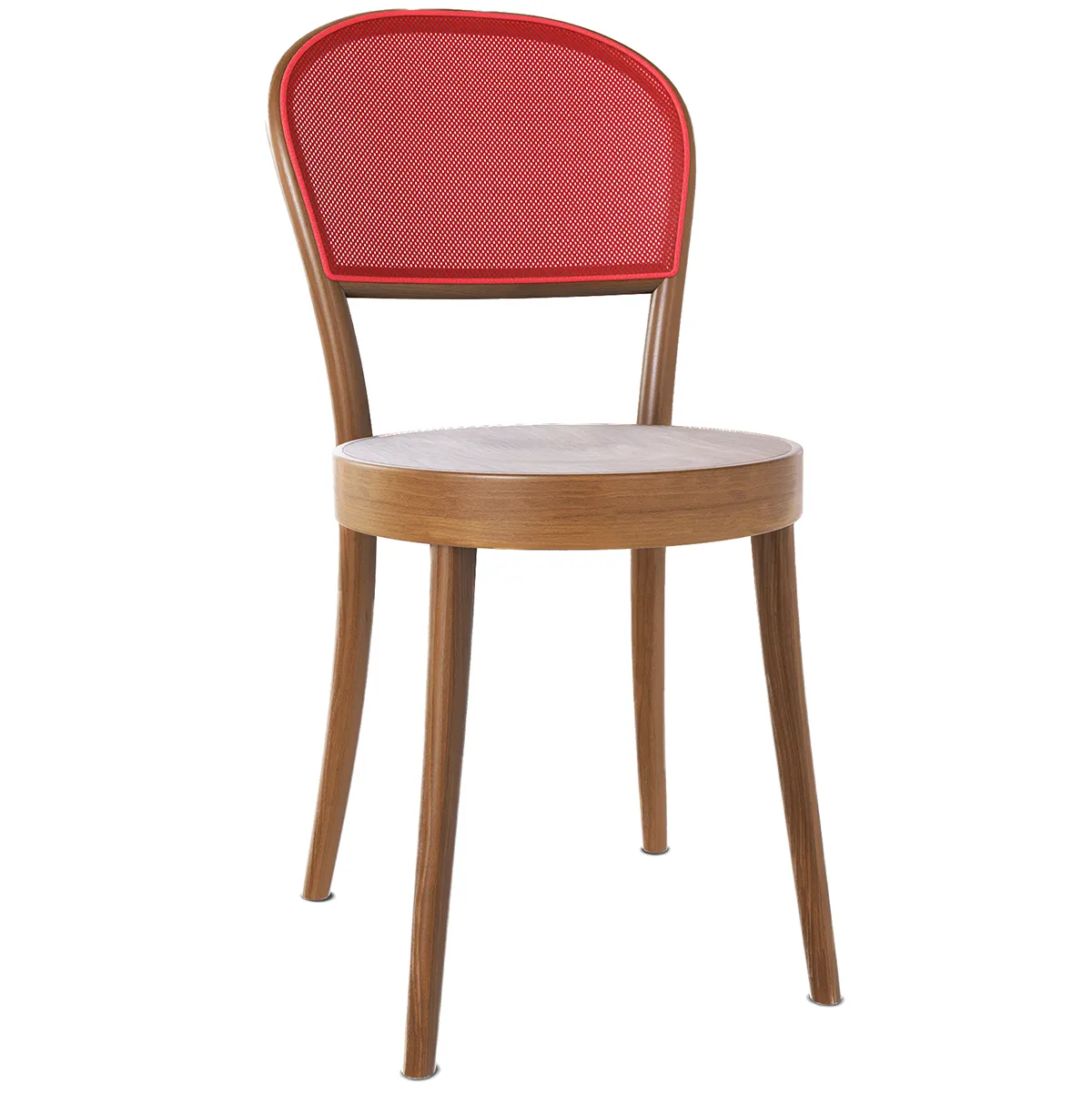 314 Wood Seat Mesh/Cane Back Chair