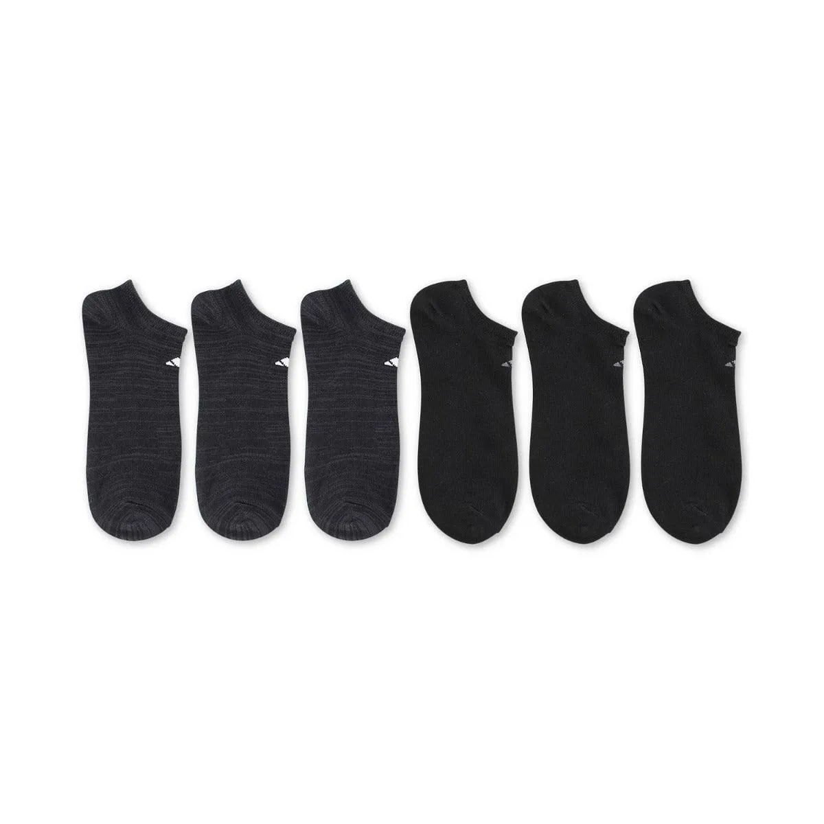 Adidas Athletic Superlite Cushioned No Show Socks (6 Pairs) - One Size