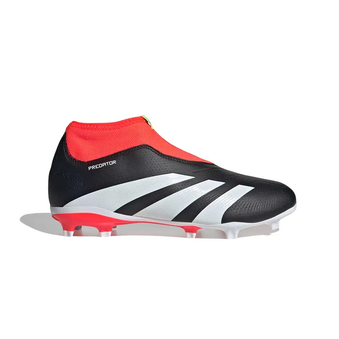 adidas - Kids' (Junior) Predator 24 League Laceless Firm Ground Soccer Cleats (IG7754)