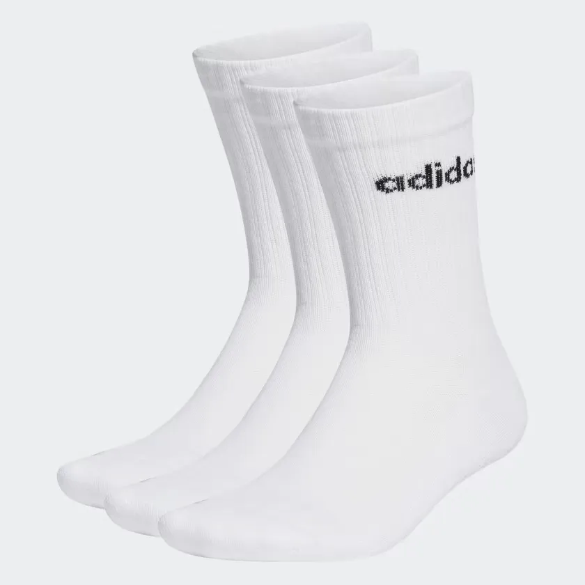 Adidas Linear Crew Cushioned Socks (3 Pairs)