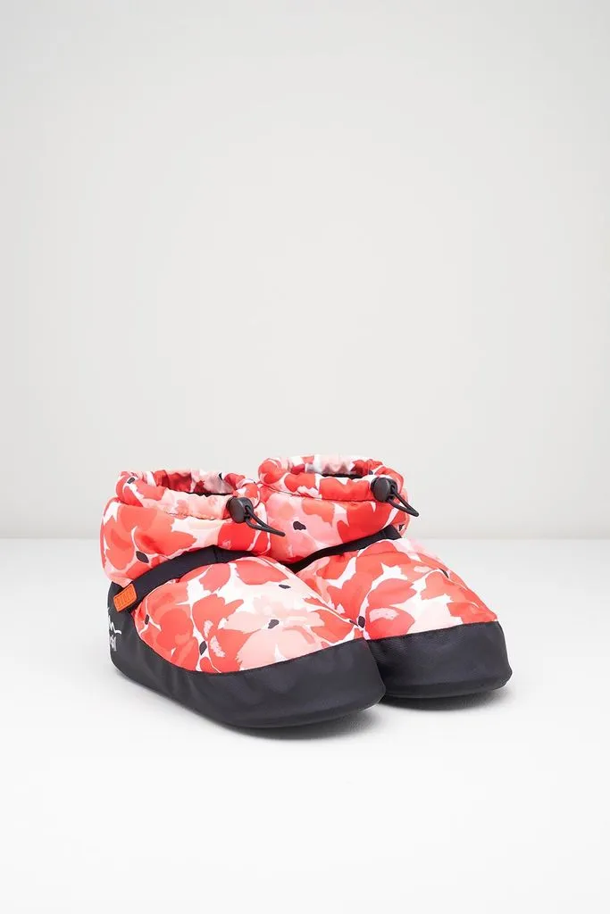 Adult Hibiscus Print Ankle Warm Up Booties