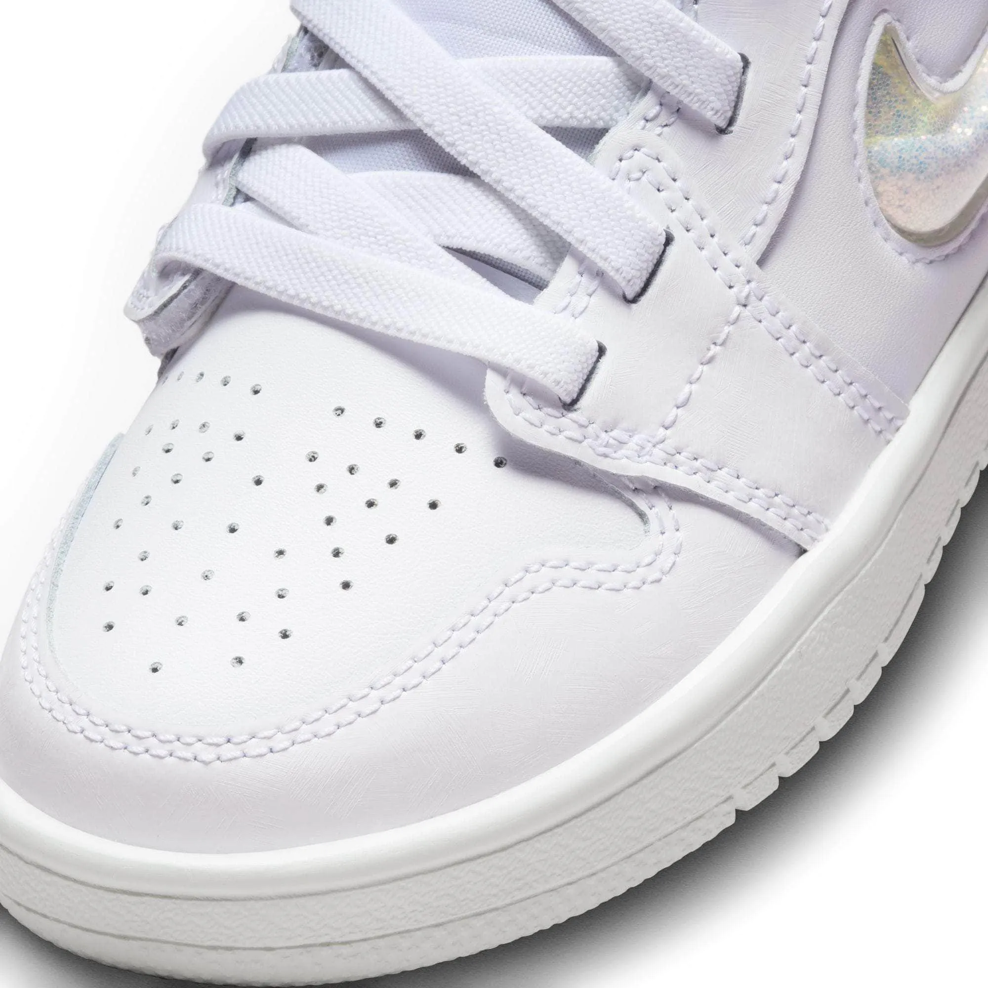 Air Jordan 1 Low "Glitter Swoosh" - Boy's Pre School