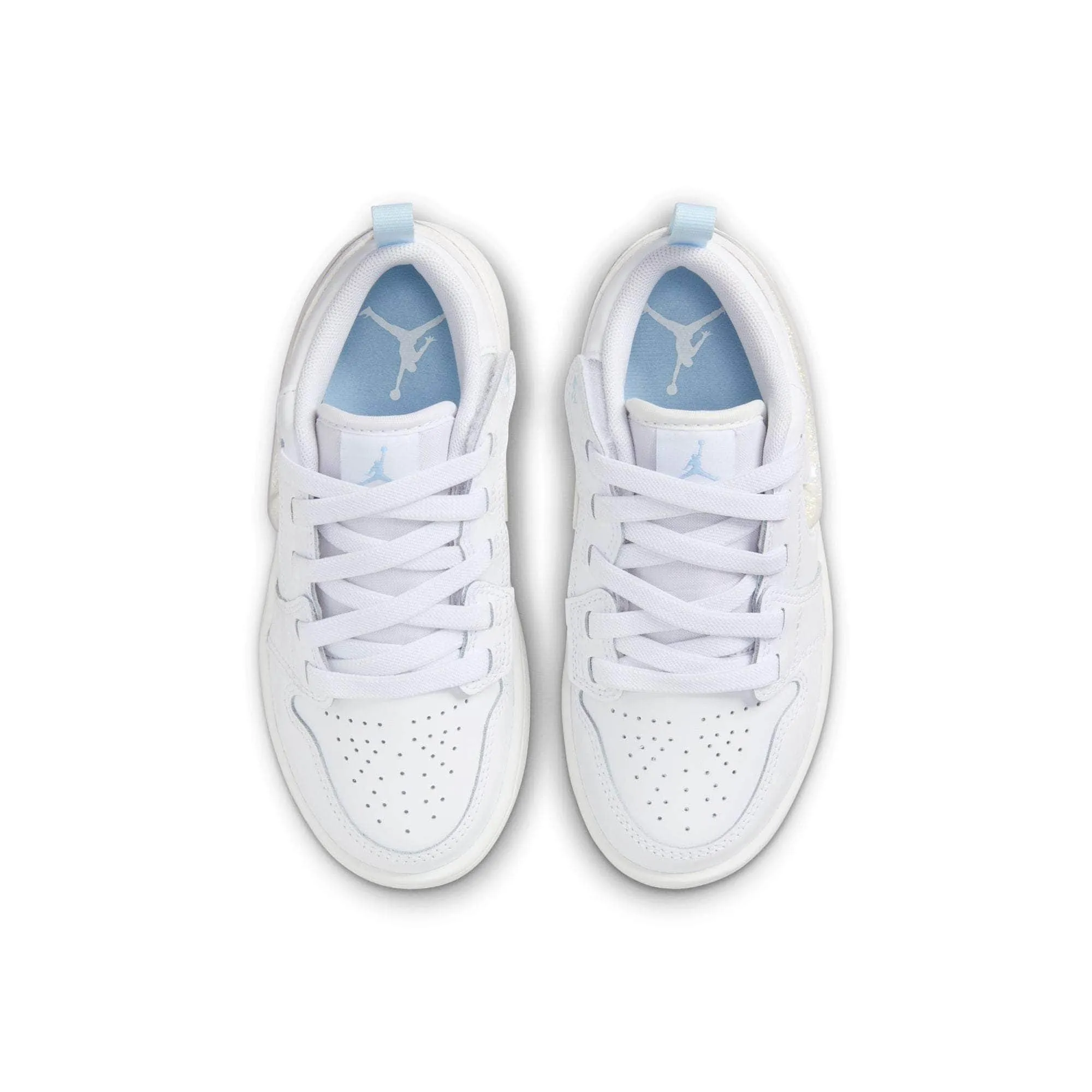 Air Jordan 1 Low "Glitter Swoosh" - Boy's Pre School