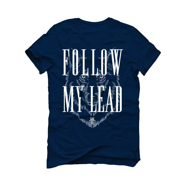 Air Jordan 5 Georgetown Navy Blue T-Shirt (Follow My Lead)