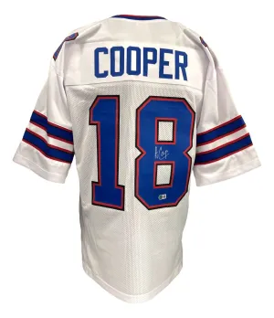 Amari Cooper Buffalo Signed White Football Jersey BAS ITP