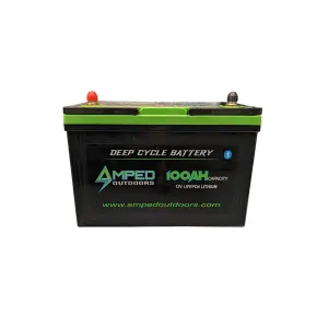 Amped Outdoors 12V 100AH Lithium Battery