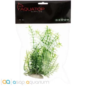 Aquatop Anacharis Aquarium Plant Green 6" High with Weighted Base