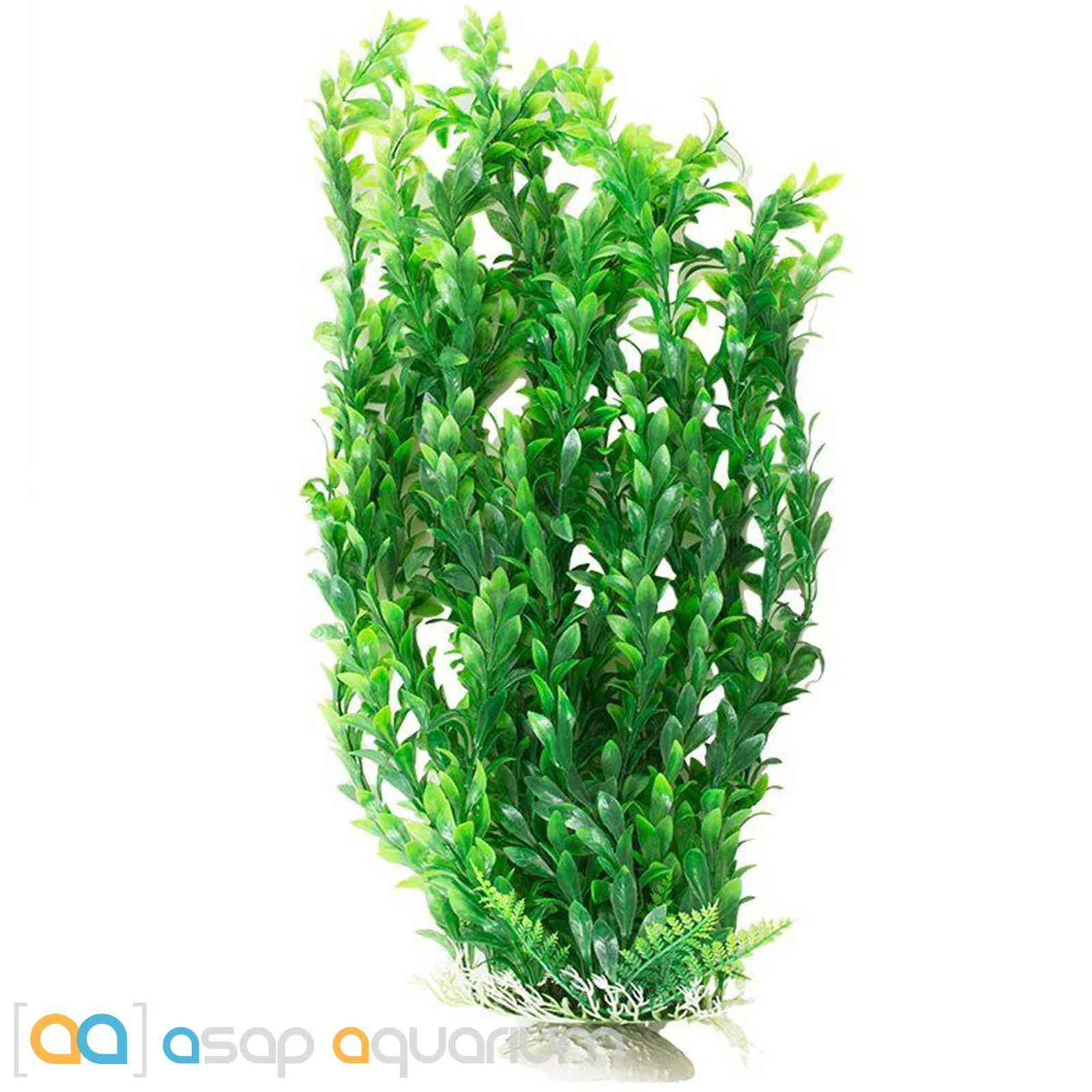 Aquatop Bushy Aquarium Plant Light Green 26" High with Weighted Base