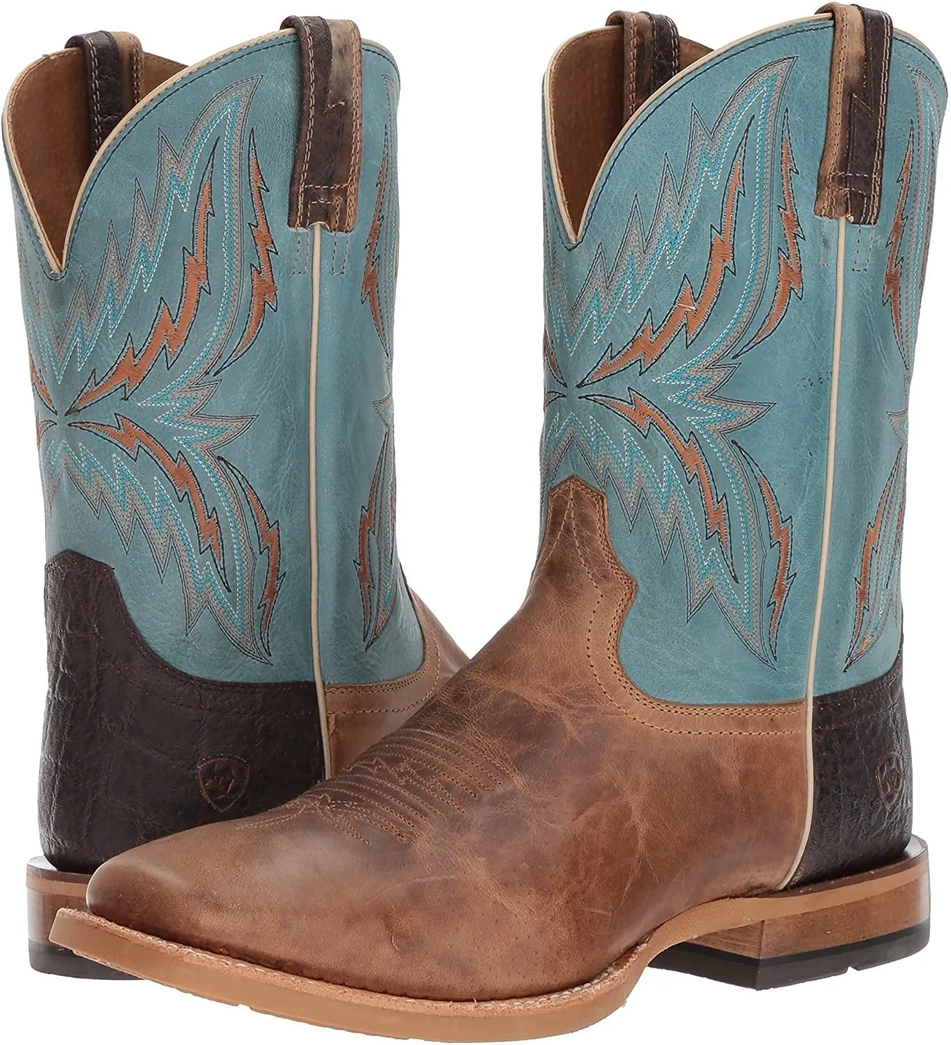 Ariat Men's Arena Rebound Western Boots - Men's Wide Square Toe Leather Boot