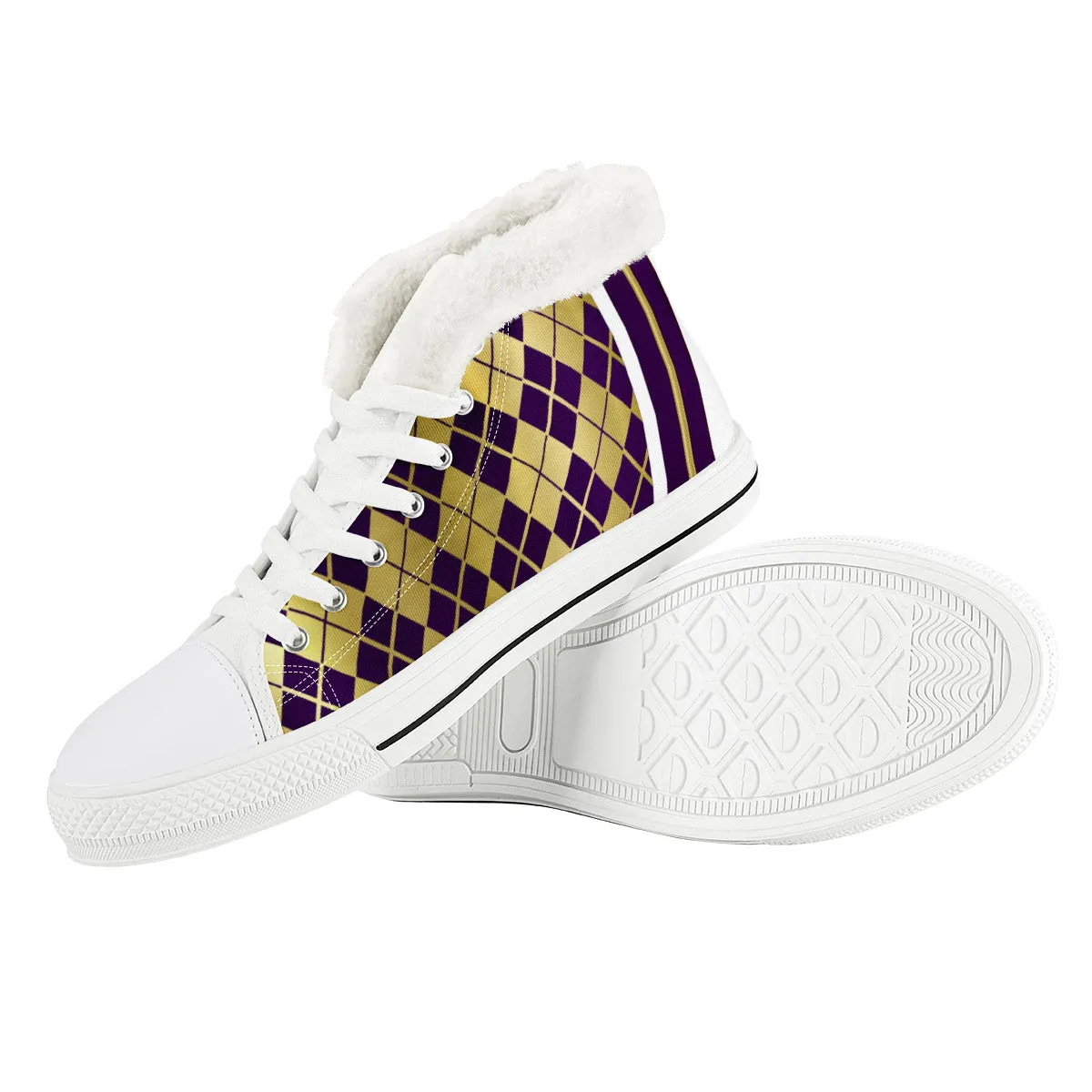 ARLEQUIN GRAPE Unisex Canvas Shoes