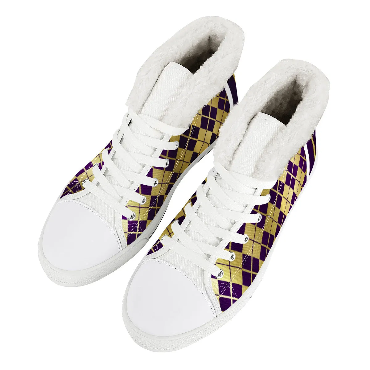 ARLEQUIN GRAPE Unisex Canvas Shoes