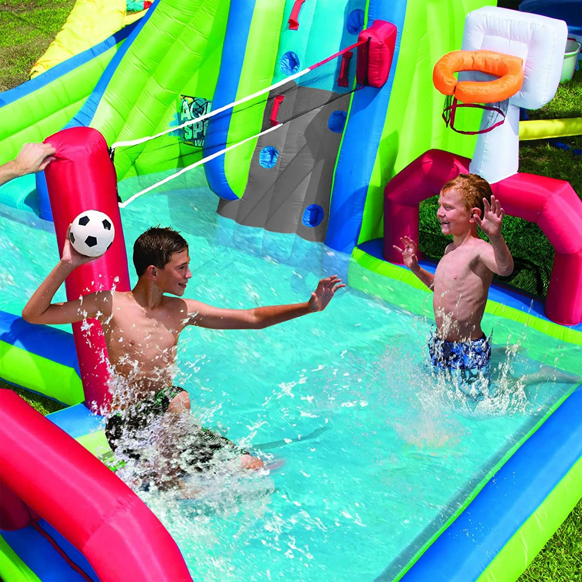 Banzai Aqua Sports Water Park Inflatable Kids Aquatic Activity Play (Open Box)