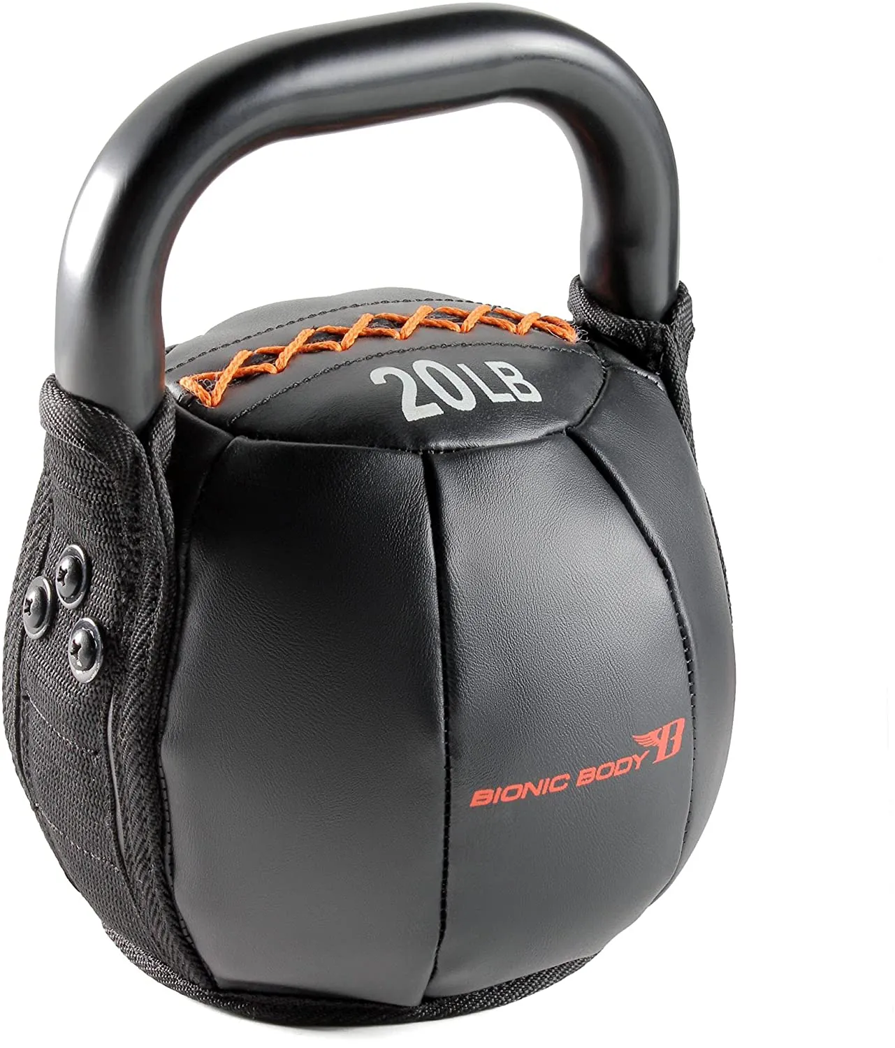 Bionic Body Soft Kettlebell with Handle - 10, 15, 20, 25, 30, 35, 40 lb. for Weightlifting, Conditioning, Strength and Core Training