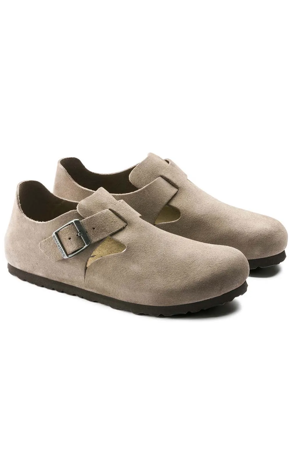 Birkenstock London Closed-Toe Shoes in Taupe