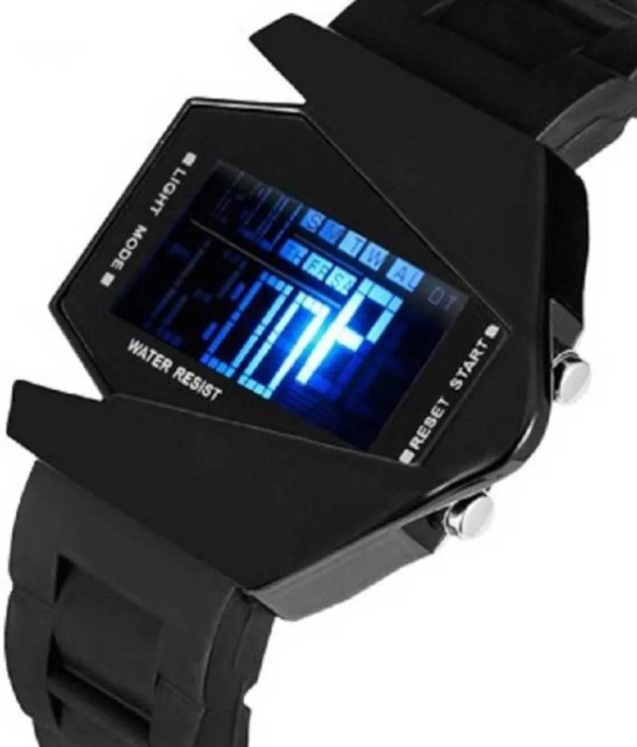 Black Stylish Rocket Digital Watch