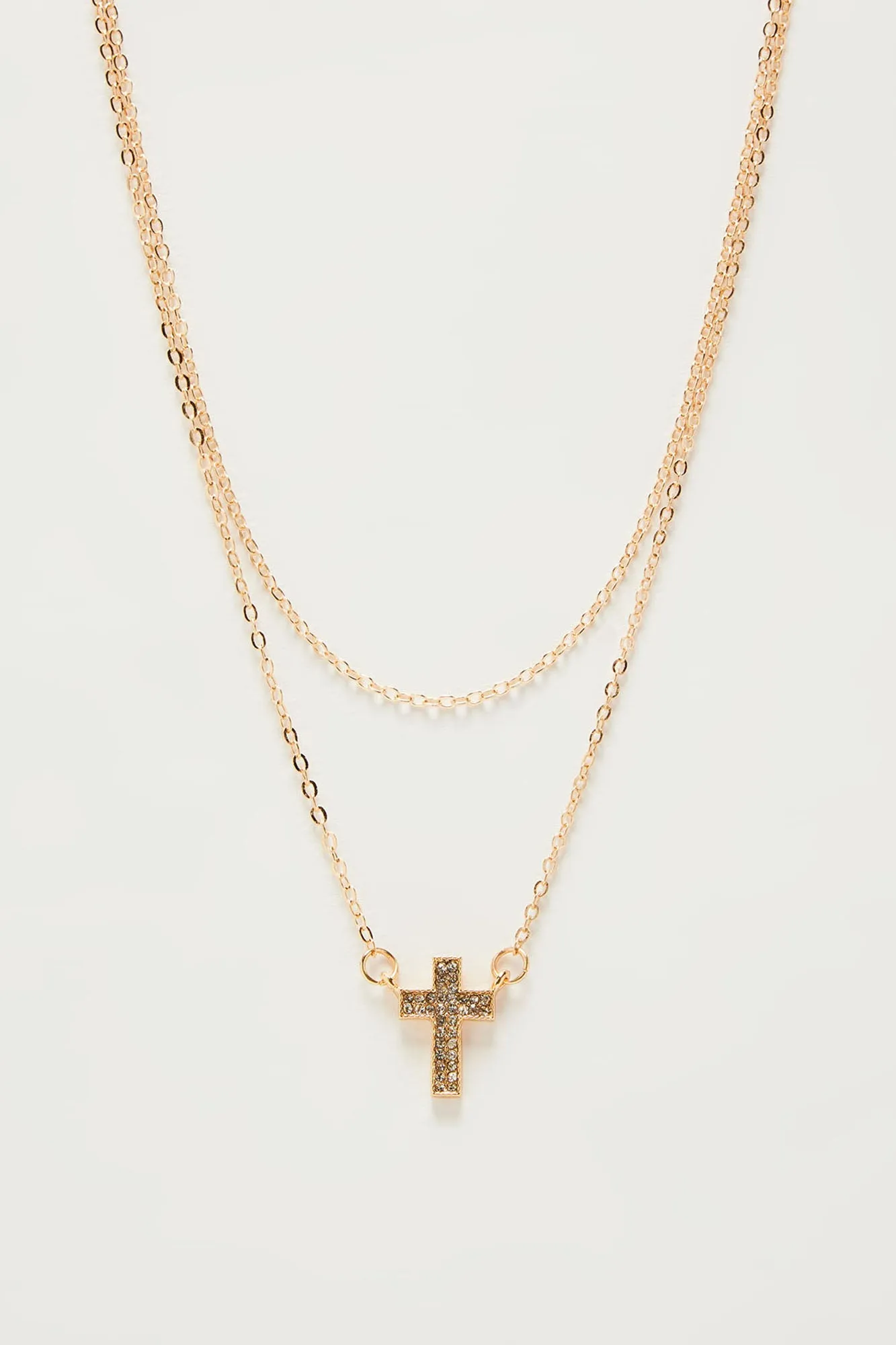 Blessed And Grateful Layered Necklace - Gold