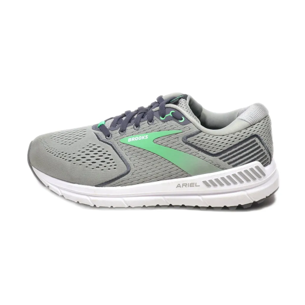 Brooks Ariel 20 Sport Shoes Leather Grey Colour For Women