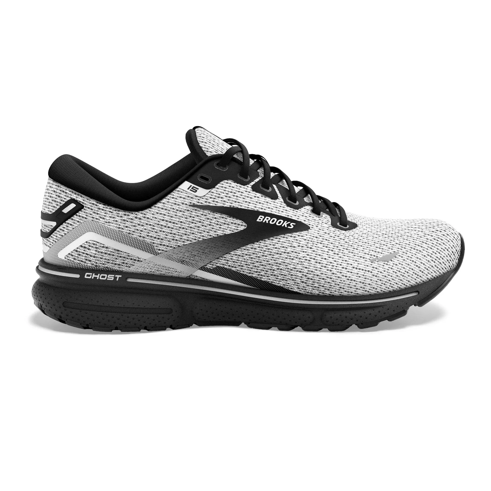 Brooks | Ghost 15 | Men's | White/Black