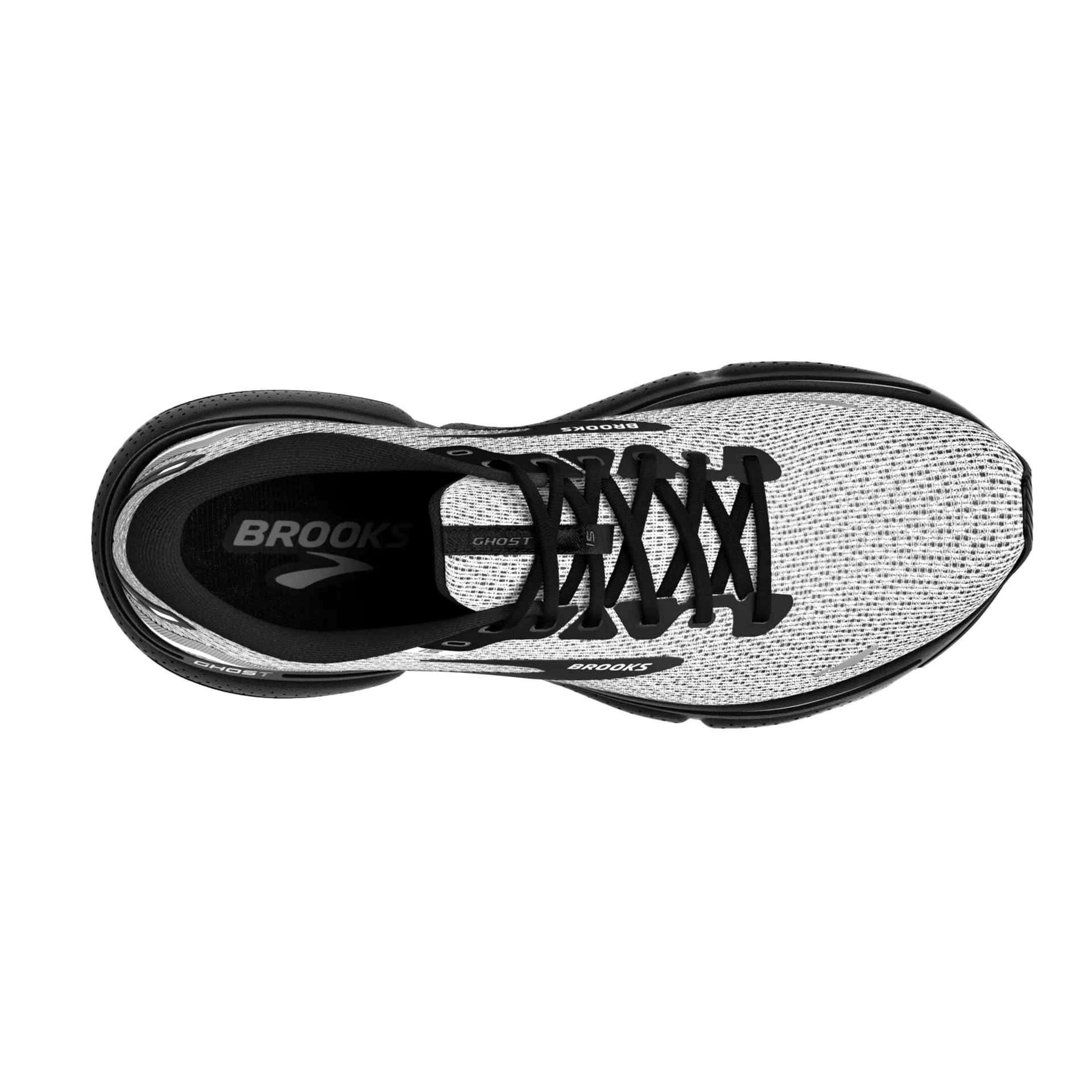 Brooks | Ghost 15 | Men's | White/Black