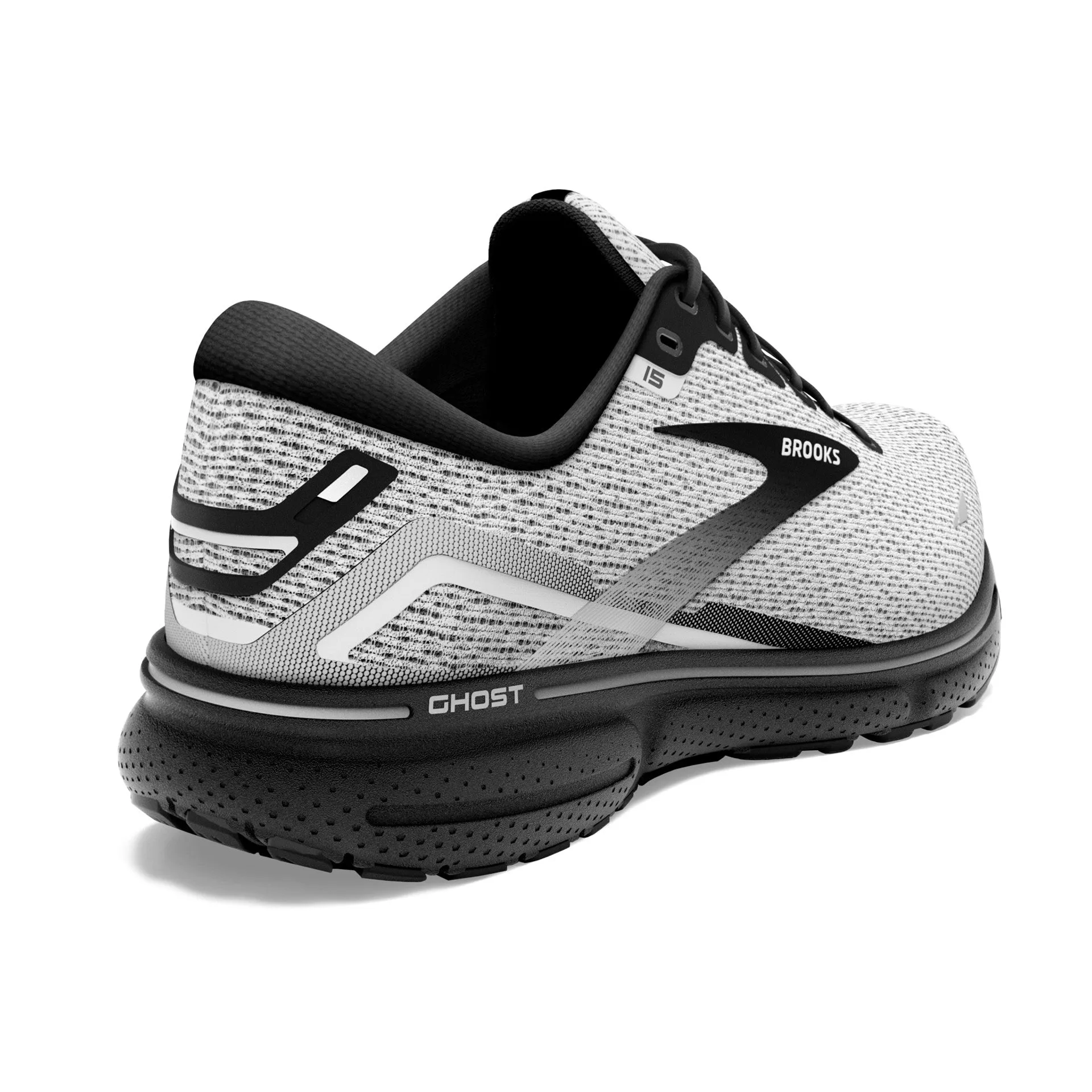 Brooks | Ghost 15 | Men's | White/Black