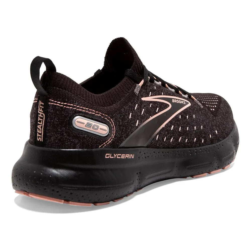 Brooks | Glycerin Stealthfit 20 | Women's | Black/Pearl/Peach