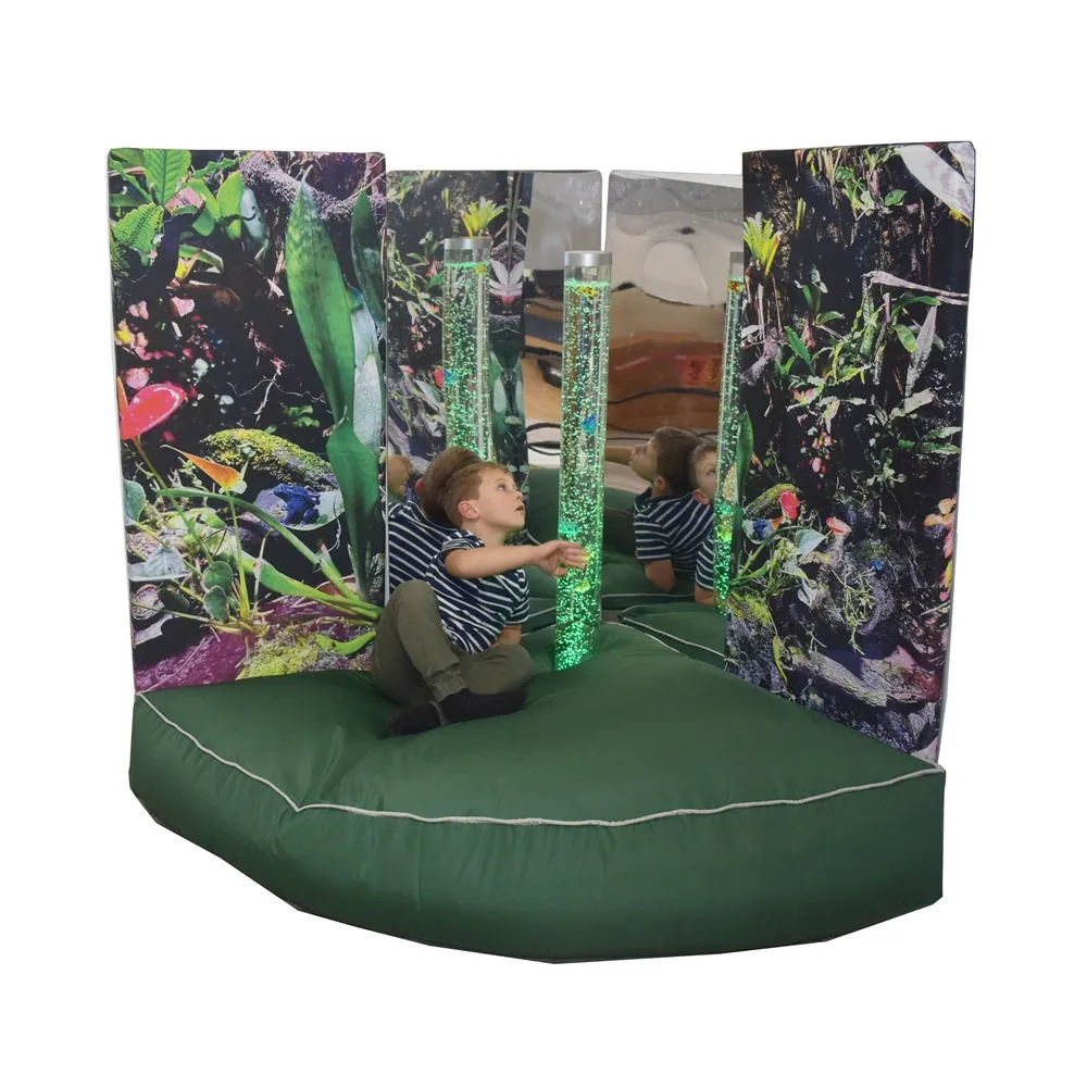 Bubble Tube Corner Soft Play with Mirrors