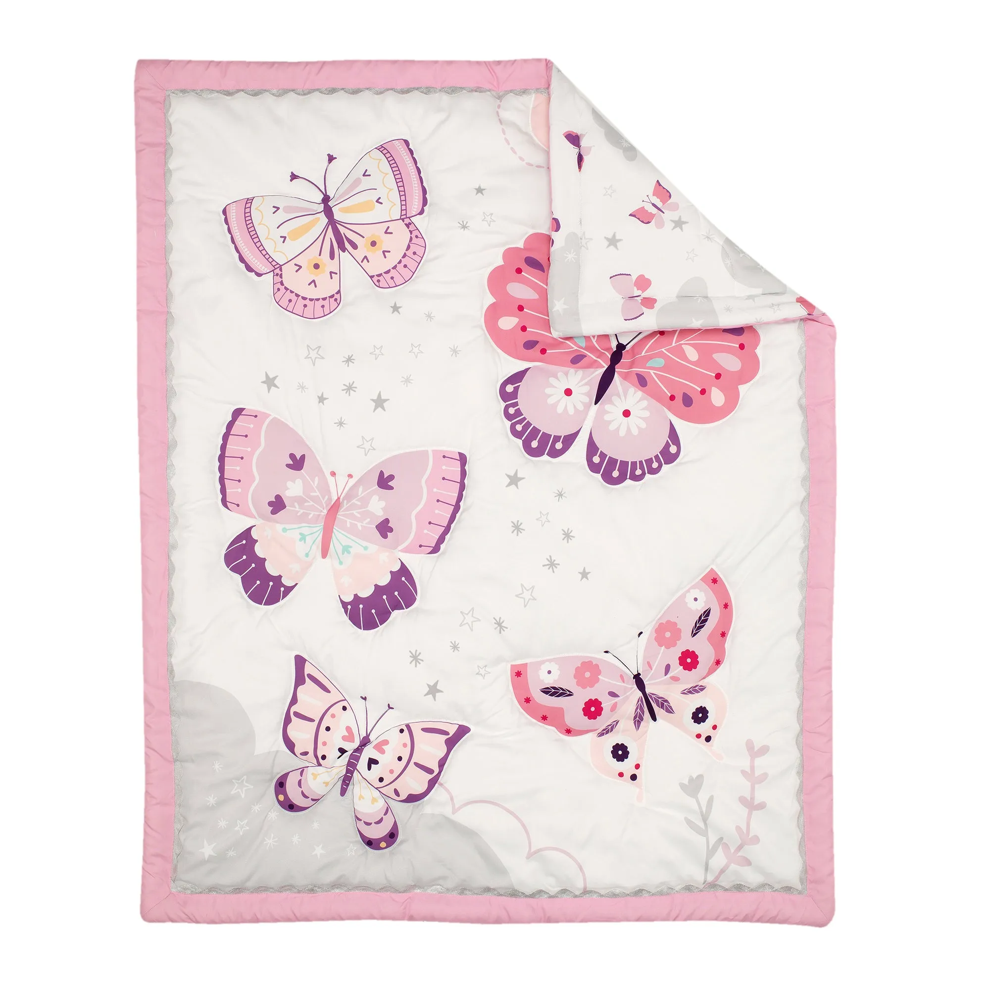 Butterfly Kisses 3-Piece Crib Bedding Set