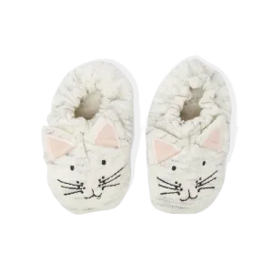 Cat Booties | Grey Cotton | Kids | by Sophie Home