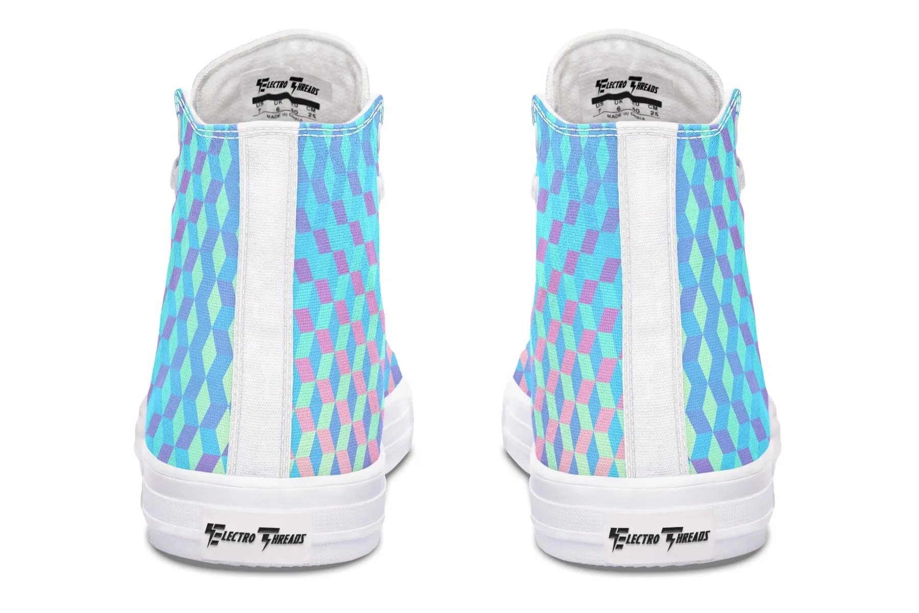 Colorful 3D High Top Shoes