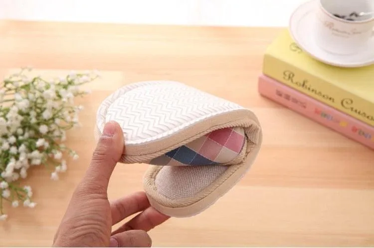 Comfortable Flat Shoes Linen Slippers