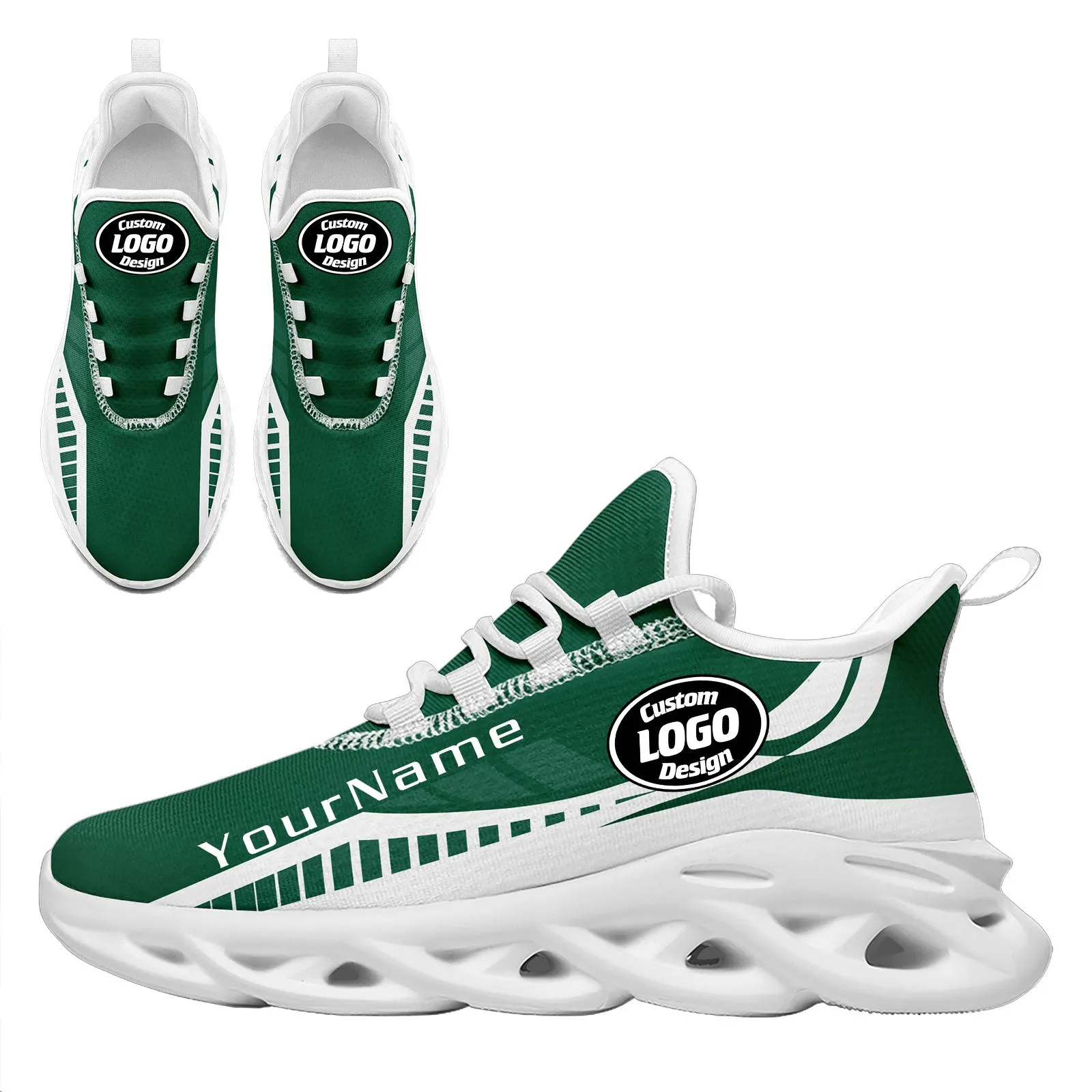 Custom Green White New York Maxsoul Shoes Personalized Sneaker FN003-D020325-28