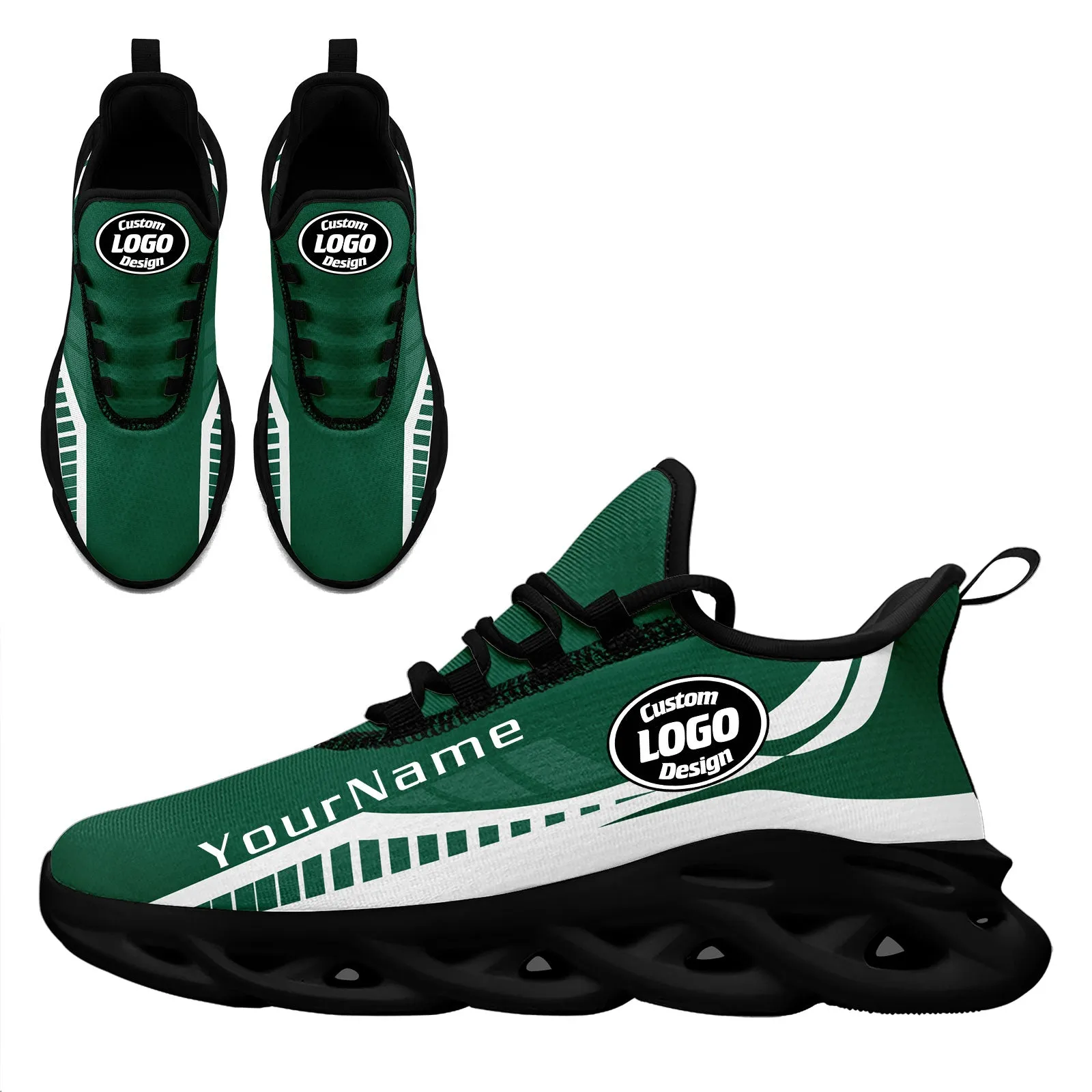 Custom Green White New York Maxsoul Shoes Personalized Sneaker FN003-D020325-28