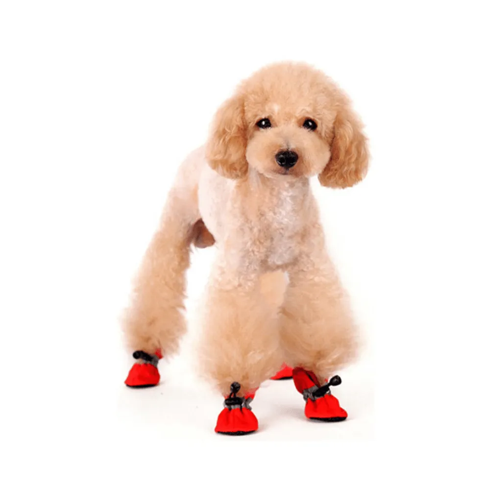 Dogo Pet Slip-ON Paws Red Dog Shoes