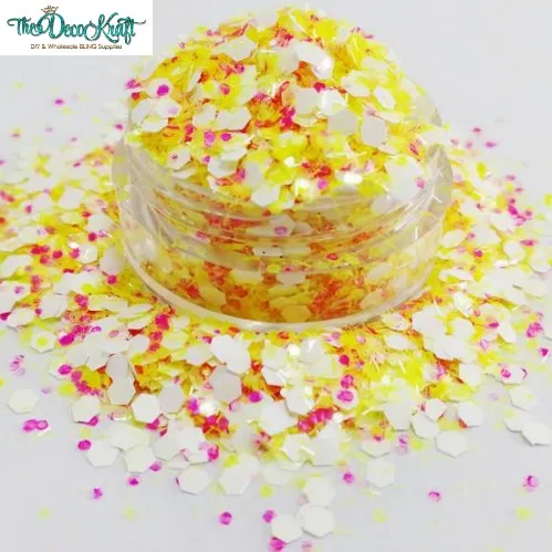 Don't Be Koi Mixed Chunky Glitter, Polyester Glitter for Tumblers Nail Art Bling Shoes - 1oz/30g