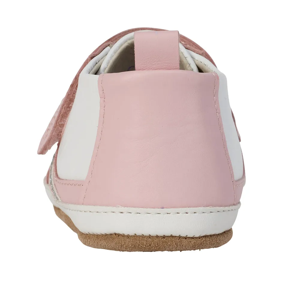 First Kicks Eliza Shoes - Pink/White Leather