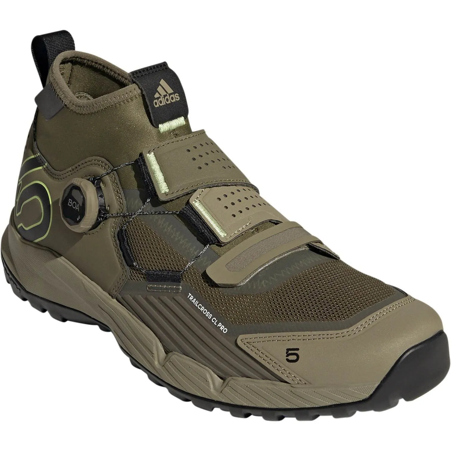 Five Ten TrailCross Pro Clip-In Mens MTB Cycling Shoes - Green