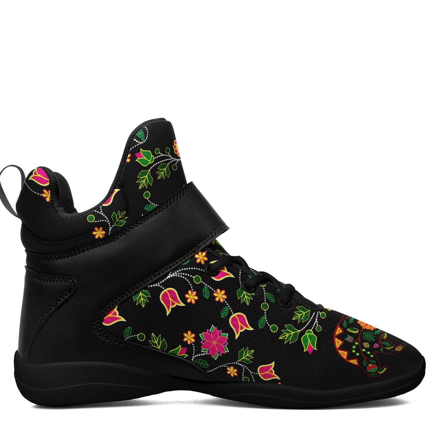 Floral Bear Kid's Ipottaa Basketball / Sport High Top Shoes