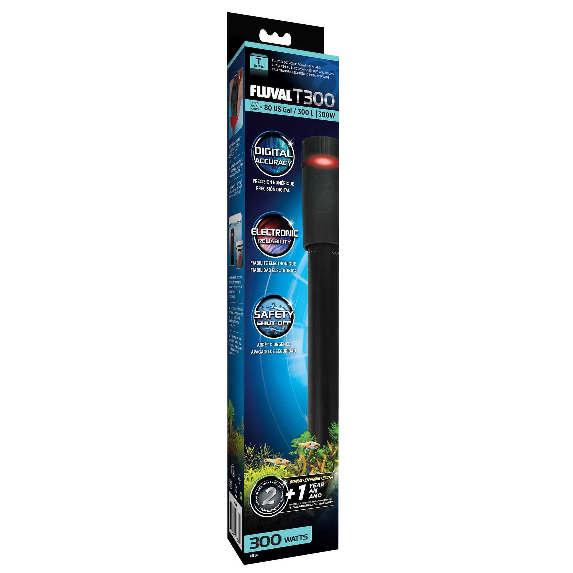 Fluval T300 Heater - 300W - up to 300L (80 US Gal)