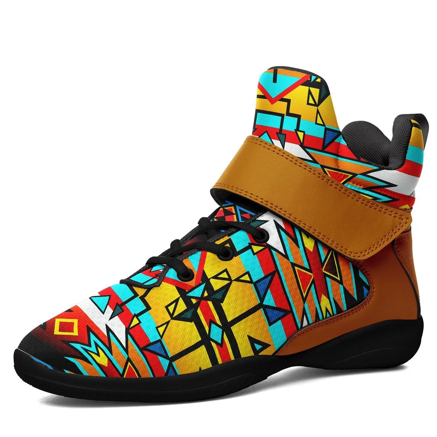 Force of Nature Twister Ipottaa Basketball / Sport High Top Shoes - Black Sole