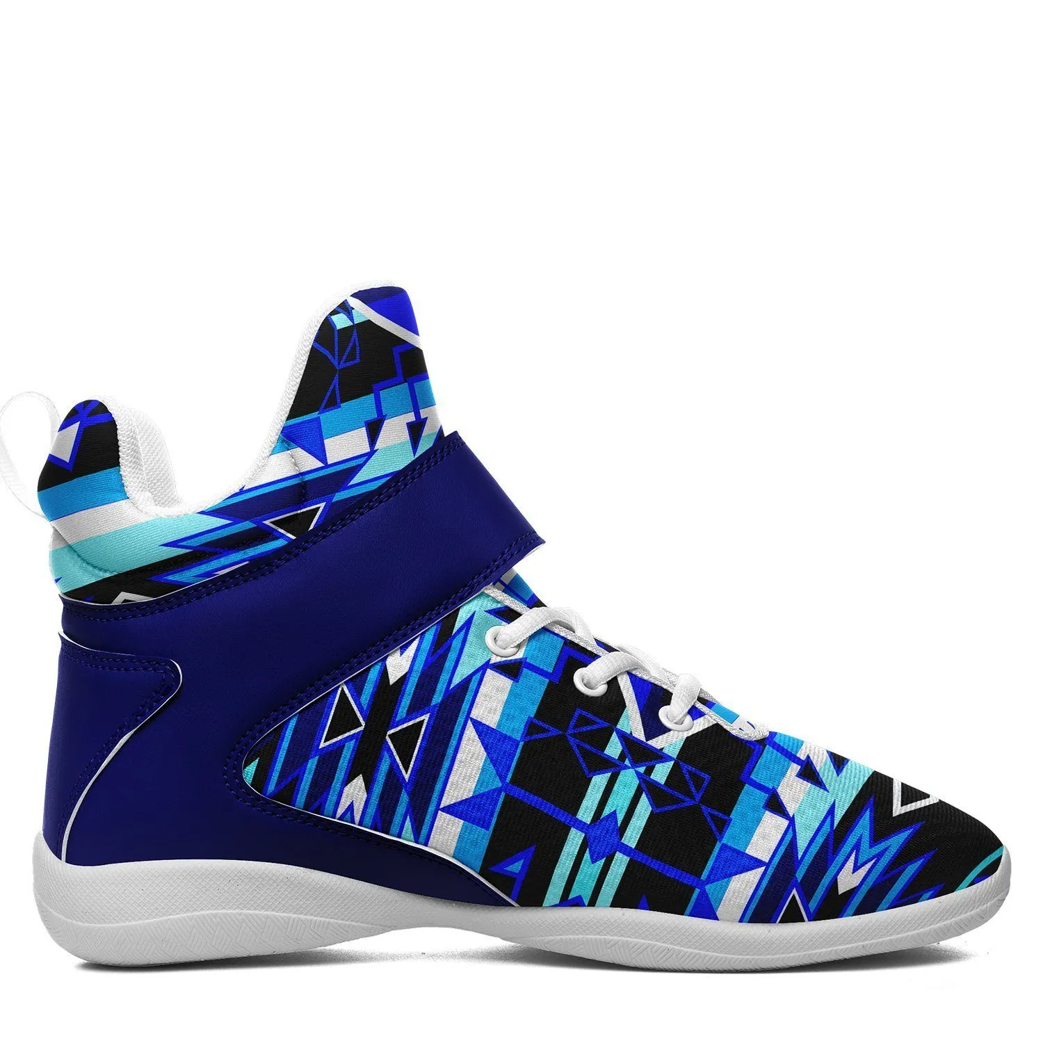 Force of Nature Winter Night Ipottaa Basketball / Sport High Top Shoes - White Sole