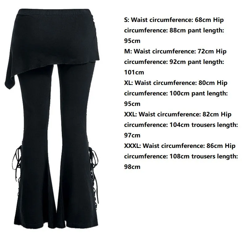 Funki Buys | Pants | Women's Gothic Lace Up Bandage Leggins