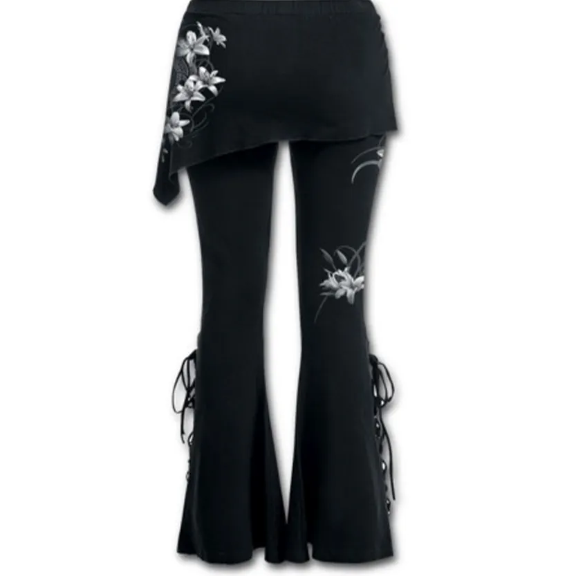 Funki Buys | Pants | Women's Gothic Lace Up Bandage Leggins