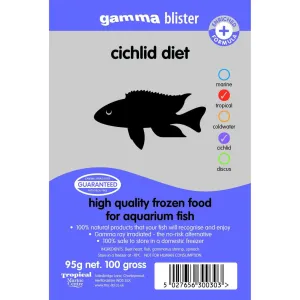 Gamma Frozen Blister Cichlid Diet 95g