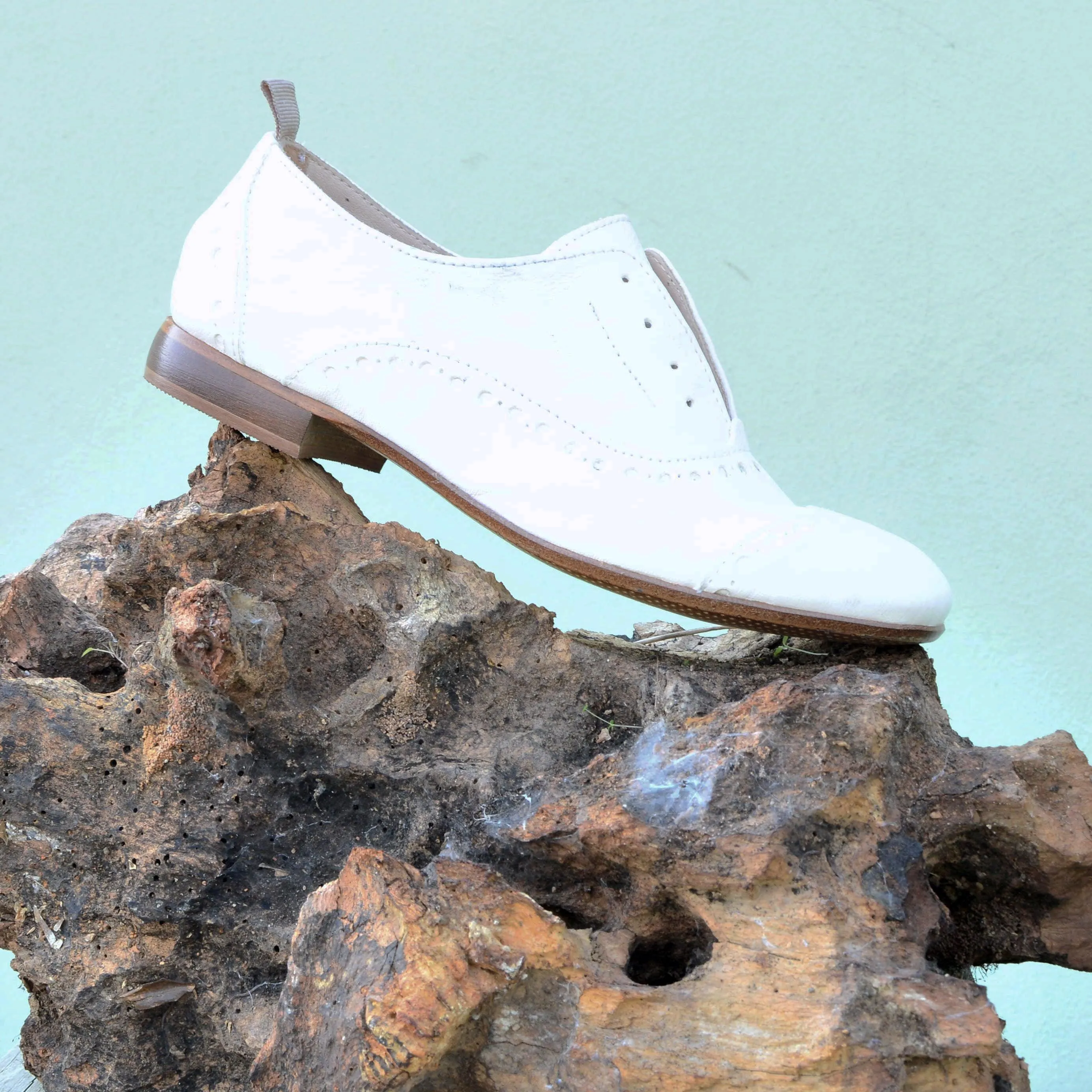 GIUSY 070 - Texas Leather SHOES OPTIC WHITE