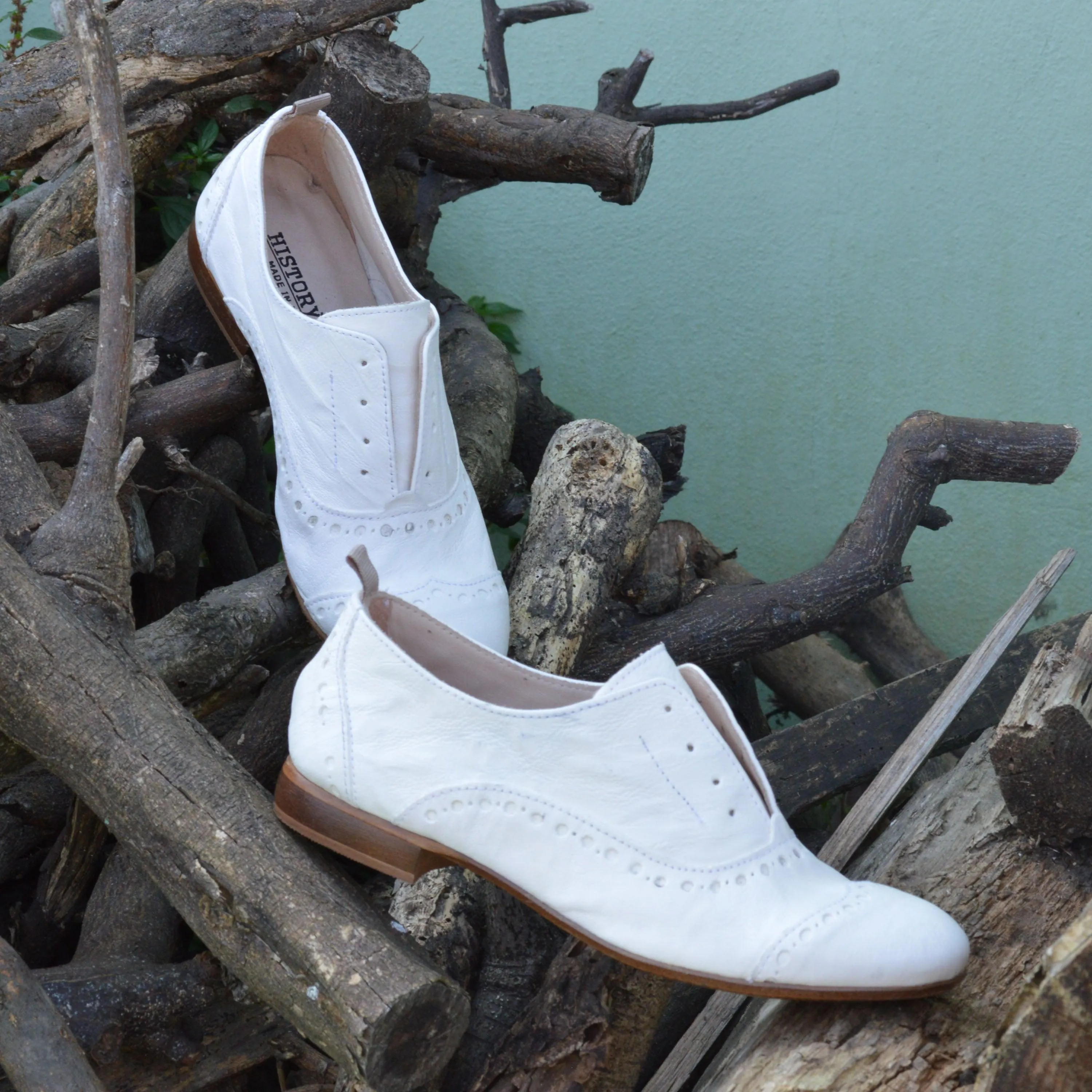 GIUSY 070 - Texas Leather SHOES OPTIC WHITE