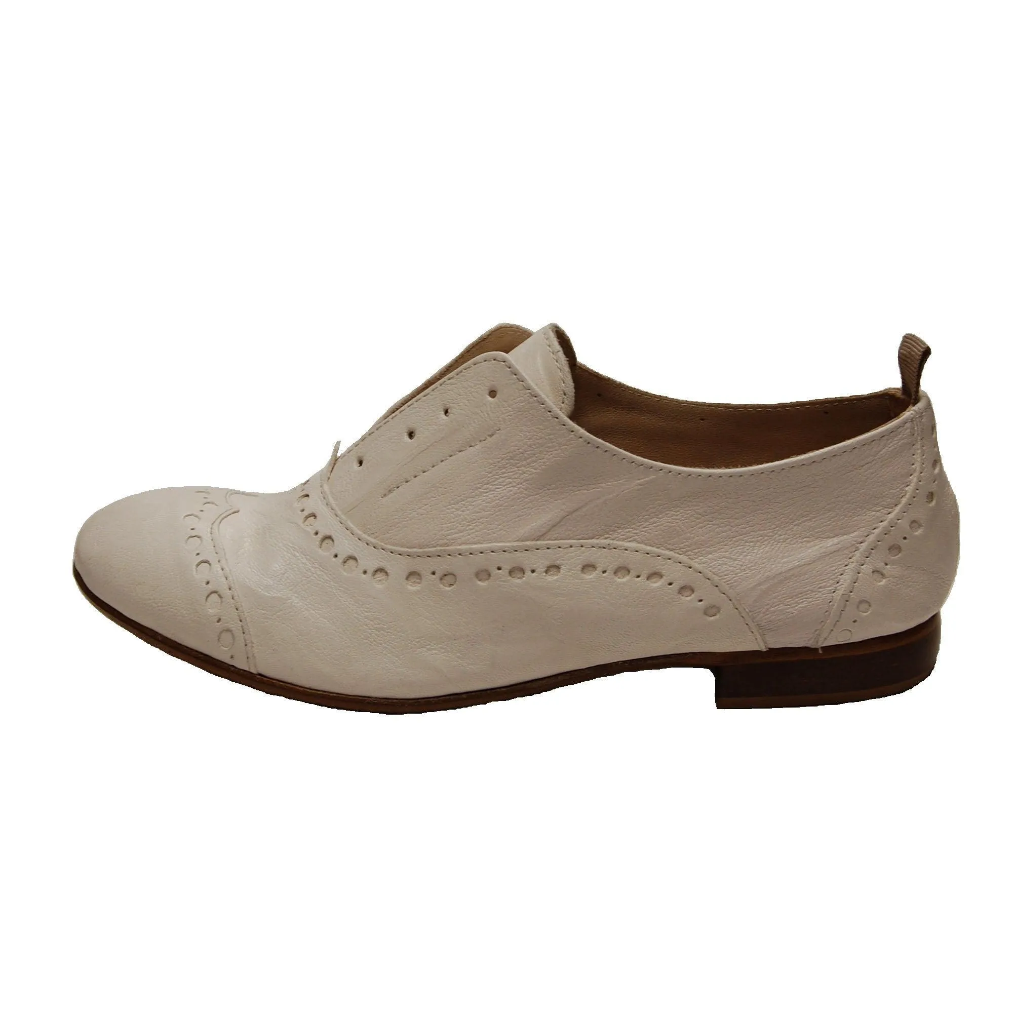 GIUSY 070 - Texas Leather SHOES OPTIC WHITE